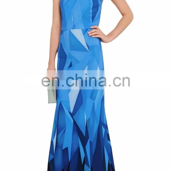 2016 Fashion off Shoulder Cotton-blend Evening Gown ,evening Dress for Women photo-2