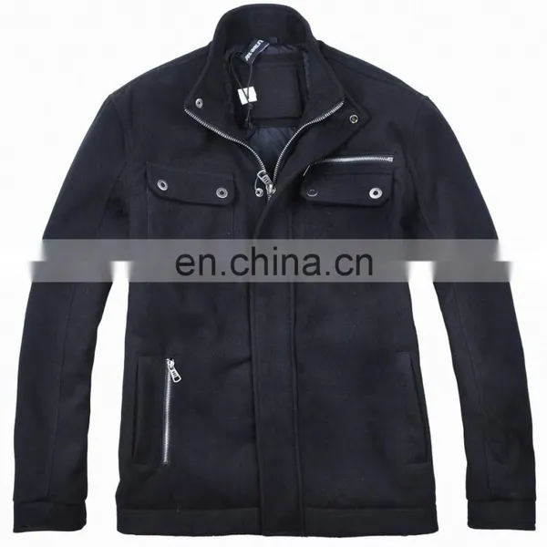 Warm Simple Design Woolen Skiing Jacket 2015