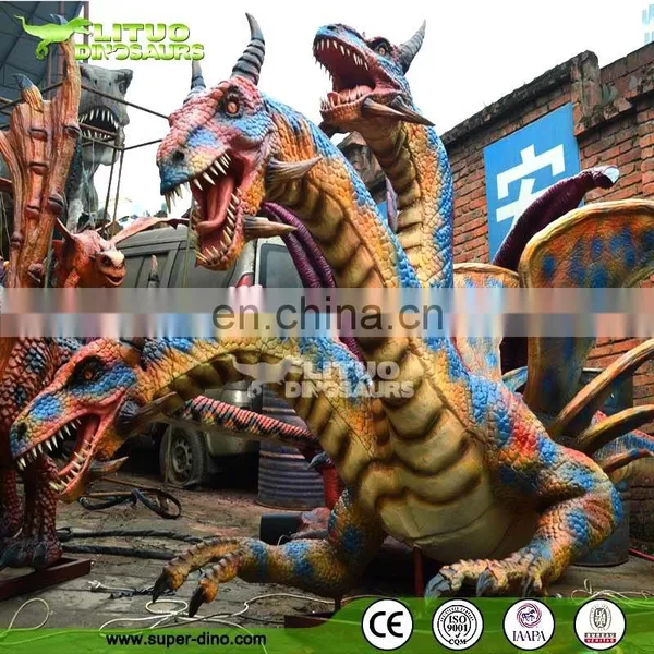Park Playground Life Size Animatronic Dragon Model for Sale photo-3