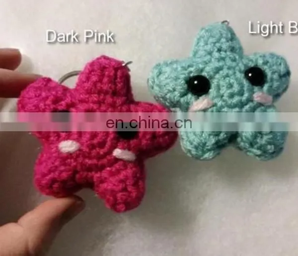 Crochet Star Keychain,amigurumi Star,kawaii Star, Lucky Star photo-3
