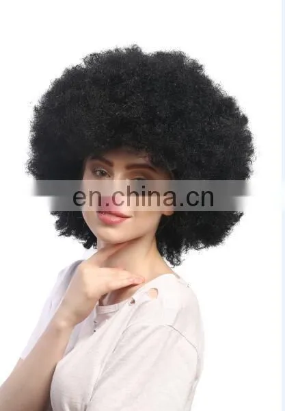 Party Black Afro Wig P-W199 photo-2