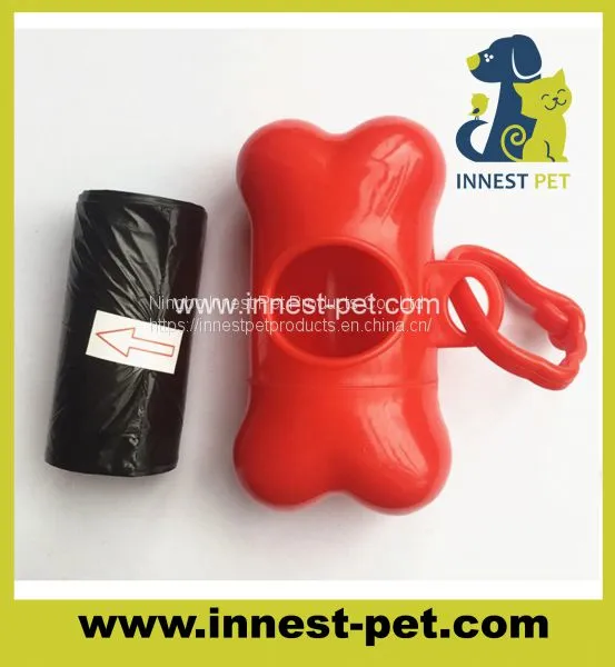 Bone Shaped Dog Poop Waste Plastic Bag Dispenser