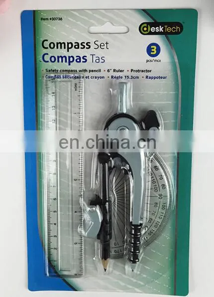 3pcs compass set school compass set