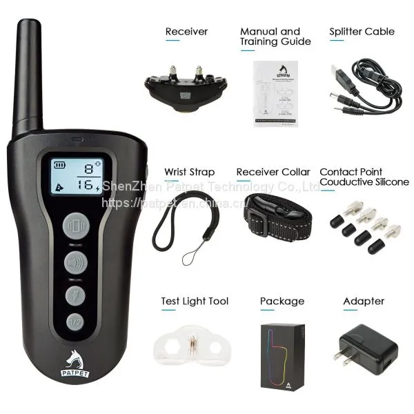 Patpet New Waterproof Remote Controlled Electric Pac Dog Training Collar photo-5