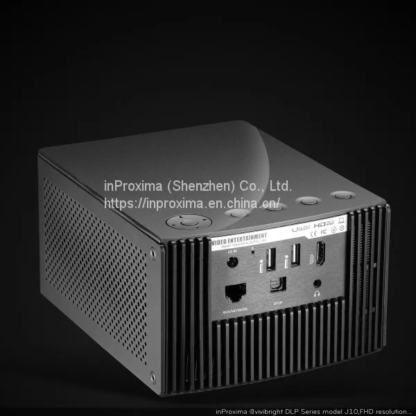 2019 China Brand InProxima J20 Android Projector With1920x1080 DLP Portable Table Projector for TV Movie Game photo-3