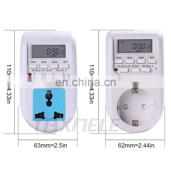 Digital Programmable Timer Switch 220V 230V 50HZ 60HZ 7 Days Weekly Programmable LCD Display Power Timer Time Switch Relay 10A photo-4