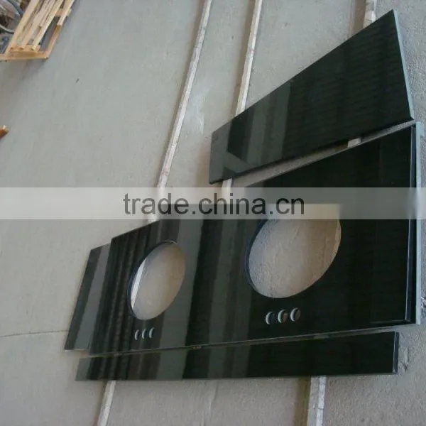 Absolute Black Granite Vanity Tops for Hotel Project photo-2