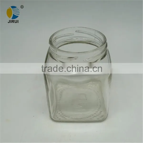 280ml Square Glass Food Jar With Tinplate Lid photo-3
