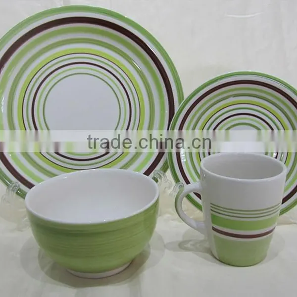 Stoneweare Dinnerset With Handprint Line Porcelain Unbreakable Dinnerware Withcheap Price and Good Quality photo-4