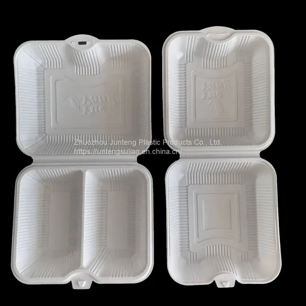 Hinged Lid Clamshell to go Disposable Food Container Lunch Box 1880ml for Burger photo-4