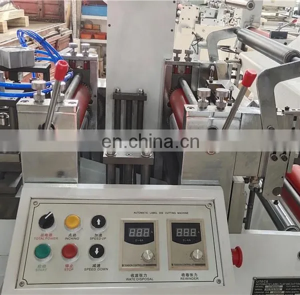 UTM420Z Automatic Adhesive Label Film Flatbed Die Cutting Machine, Flat Bed Roll Clear Sticker Tape Punching Press Cutter photo-5