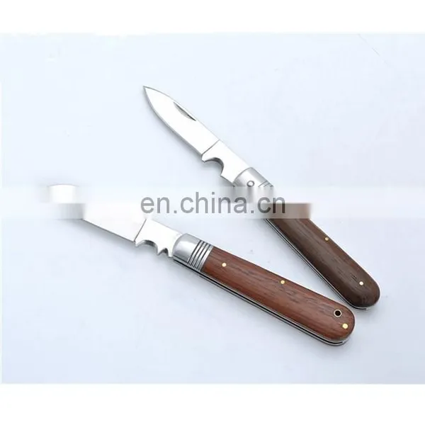 Wood Handle Knife 420 Stainless Steel Blade With Steel Bolster and Wooden Folding Knives Utility Elpocket Knife Multi Tool photo-2