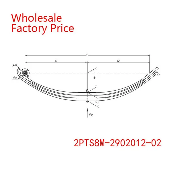 2PTS8M-2902012-02 Leaf Spring TRAILER Wholesale For PTS photo-2