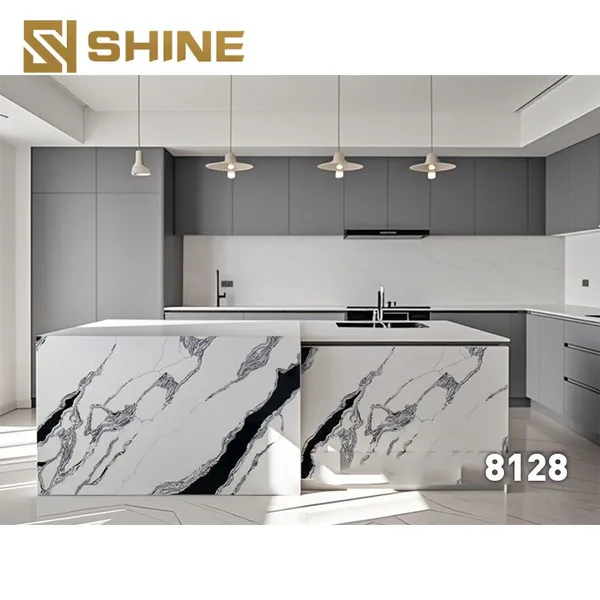Modern Artificial Polished Kitchen Countertop Quartz Top