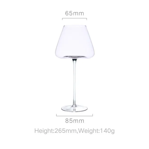 Free Samples Clear Luxury Goblet Crystal Wine Glasses Stemless Red Wine Glass Lead Free Long Stem Glassware photo-2