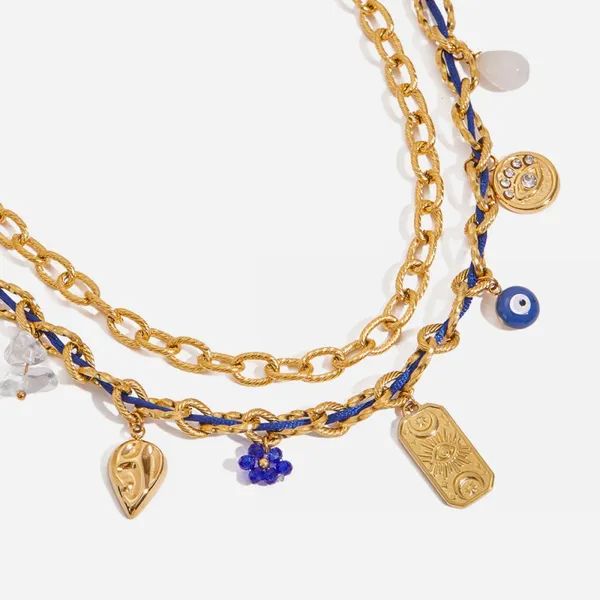 Exquisite Minimalist Stainless Steel Gold Necklace - Waterproof & High Quality photo-5