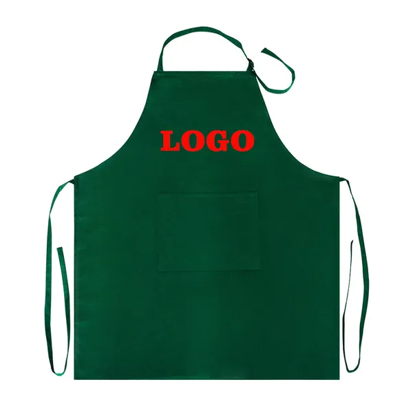 Sleeveless Apron Manufacturer Customize High Quality Low Price Poly-cotton Cooking Kitchen BIB Aprons
