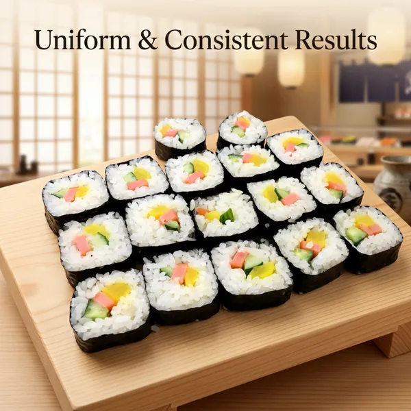 QD-JM50 Commercial Manual Sushi Roll Maker Portable Maki Machine Stainless Steel Sushi Rolling Tool for Snack Bar photo-4