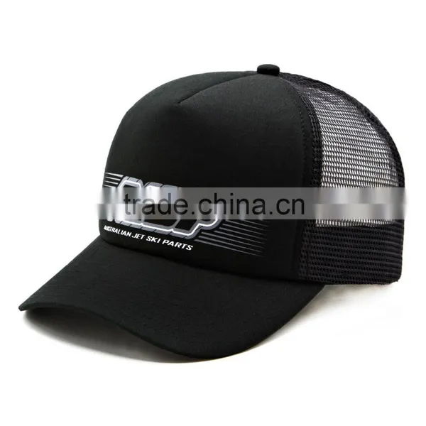Custom Short Bill Foam Plain Cheap Flat Brim Sublimation 5 Panel Trucker Cap Mesh Hat Design Your Own Trucker Cap Wholesale Quality Choice photo-4