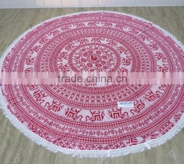 Round Towel Beach Wrap Throw Hippie Yoga Mat Indian Mandala Roundies photo-5