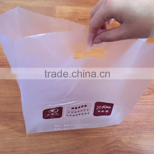 OEM Service Plastic Stripe Printed Die Cut Packaging Bag for Clothing