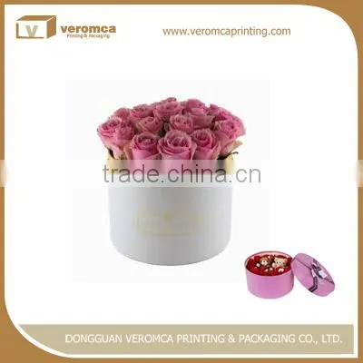 New Design Gold Logo Flower Box Packaging Black Cardboard Boxes