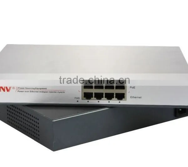 25.5W 4 Port High Power Power Over Ethernet Injector for IP Camera(IEEE802.3at) photo-2