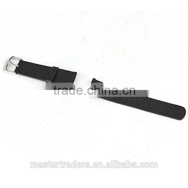 Cheap Black Genuine Leather Litchi Grain Watch Band Wrist Strap Bracelet For 38MM Apple Watch MT-3589 photo-6