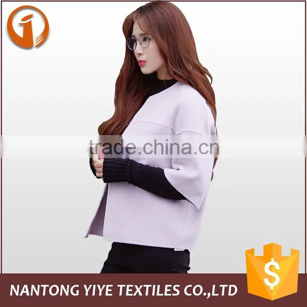 Factory Price 2016 Autumn Winter Fashion Casual Ladies/women Cloak Short Woolen Coat photo-2