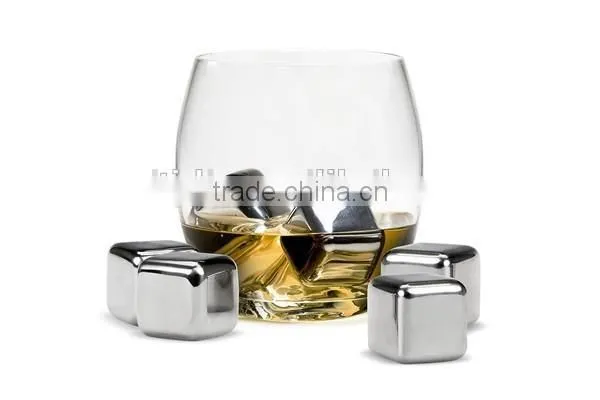 Whisky Ice Cubes BPA Free Stainless Steel Ice Cubes Reusable Ice Cubes for Wine photo-6