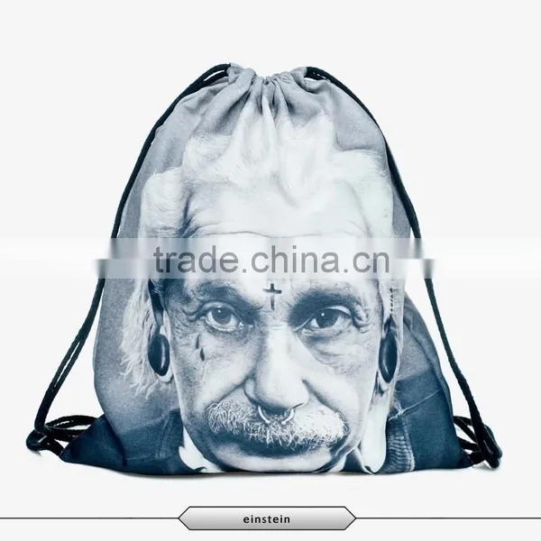Durable Polyester Men Sport Drawstring Shoes Backpacks photo-2