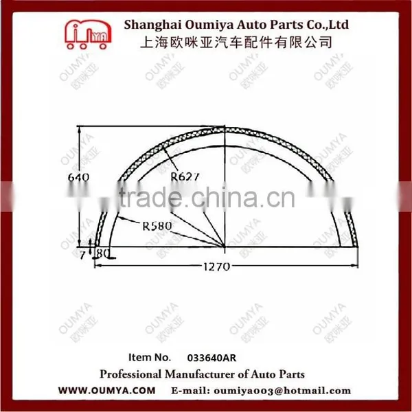 Cheap Plastic Mud Guard for Truck 033640AR photo-2