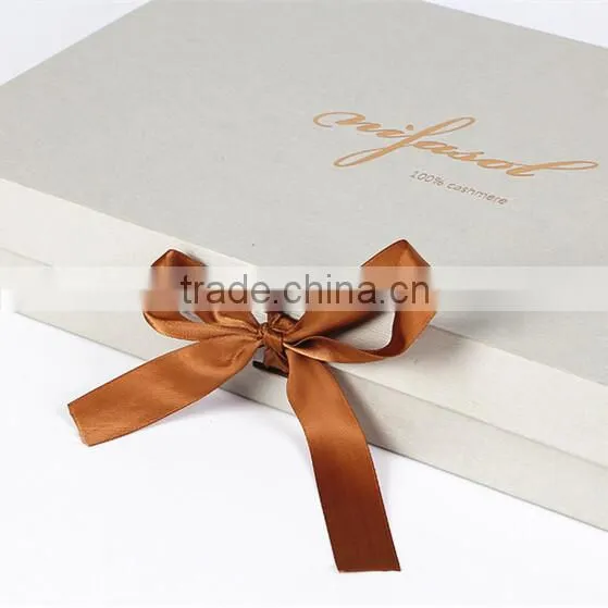 Custom Luxury Magnet Flap Cardboard Gift Packaging Box With Ribbon photo-2
