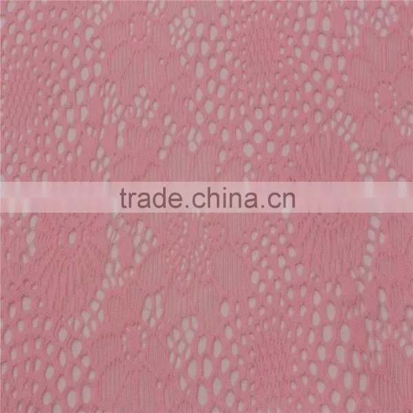 China Textile Manufactures Supply Fashional Jacquard Nylon Stretch Lace Fabric photo-2
