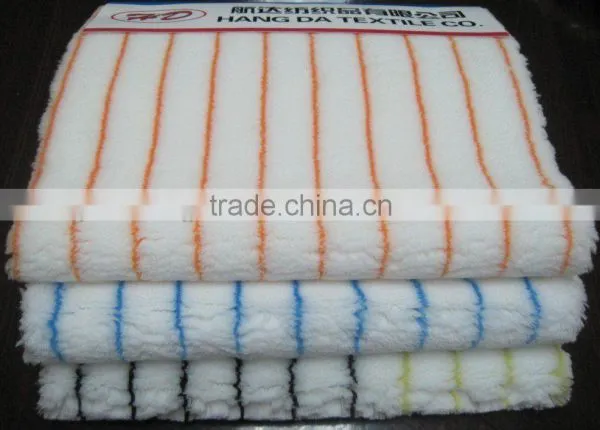 Woven Polyester Paint Roller Fabric With Color Stripe 750g/sqm-12mm