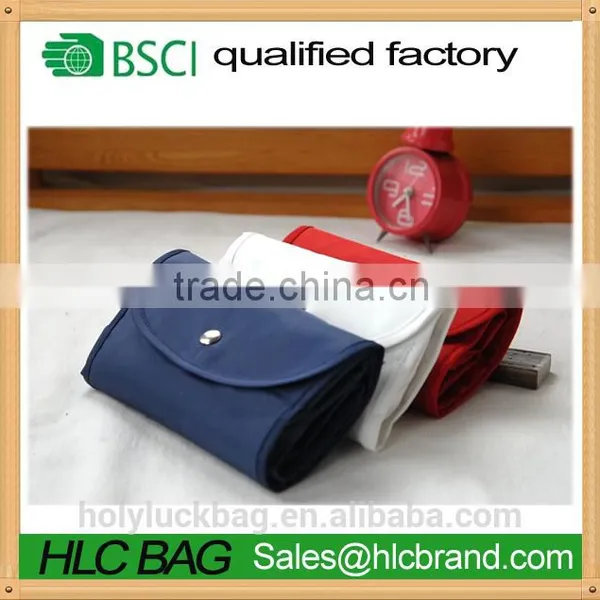 2016 New Design Eco Rpet Folding Shopping Bag With Button photo-4