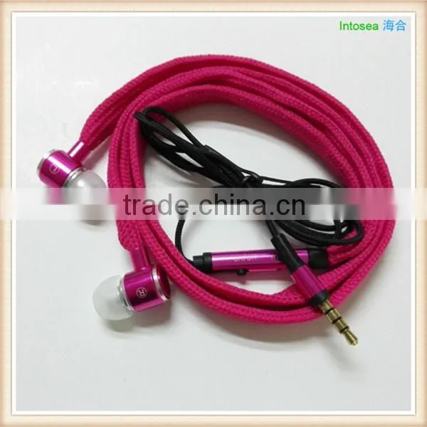 Promotional Earphone Manufacturer,fancy Shoelace Earphone With Mic photo-4