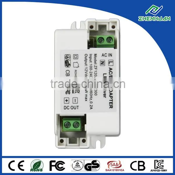 White Case Constant Voltage 12W 12V 1A Led Driver With CE UL Certification photo-2