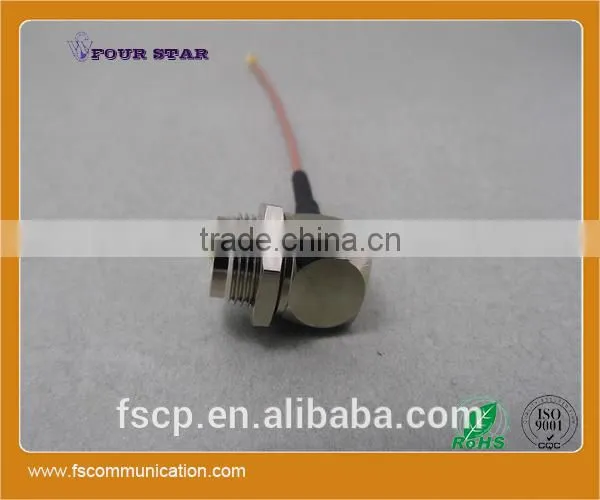 RG178 Cable Assembly With FME Male Bulkhead Right Angle Crimp to U.FL Male Crimp Connectors photo-2