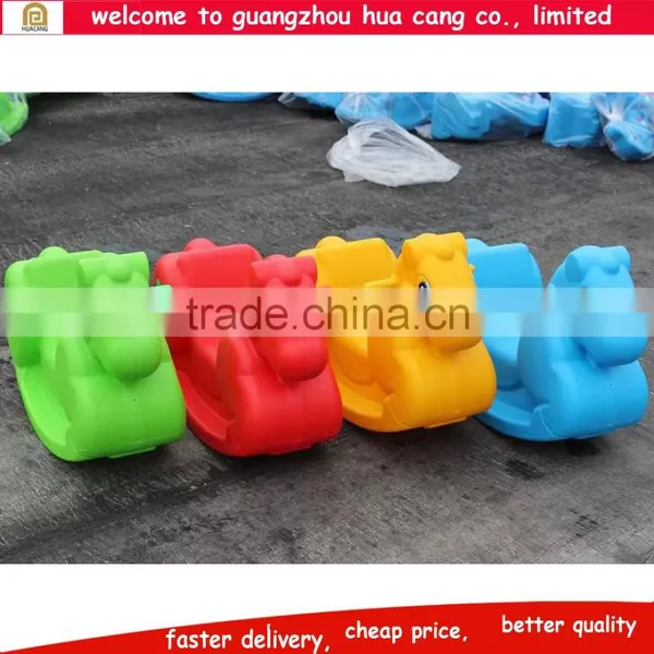 Cheap Price Rocking Horse Kindergarten Platic Toy Horse, Plastic Spring Rocking Horse photo-2