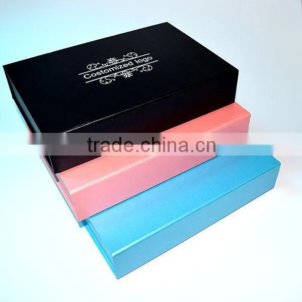 Customized Blue Black Matt Folding Clothing Packaging Box photo-4