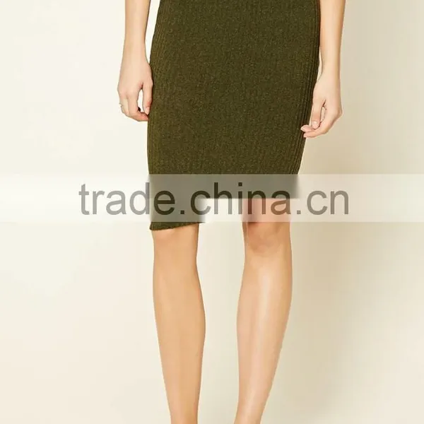 New Arrival Elegant Bodycon Mature Lady Pencil Midi Skirt photo-5