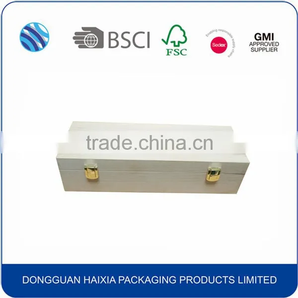 Hot Sale Custom Beech Solid Wood Wine Box With EVA Tray photo-3
