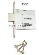East Europe Leaf Keys Mortise Lock Body