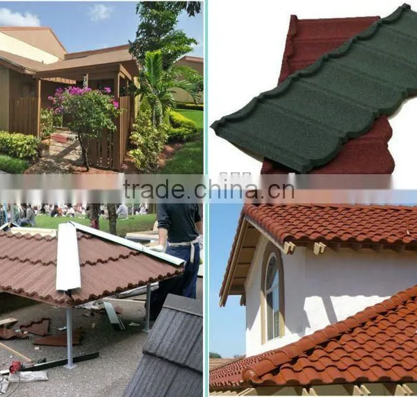 Thermal Insulation Stone Coated Aluminium Roof Tile for Nigeria,Kenya,Zambia, Rwanda photo-2