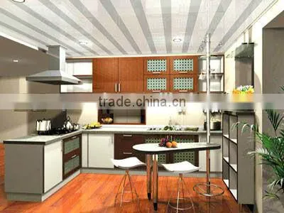 Kitchen Wall Tile Ceiling Decor Pvc Ceiling Tile for Bathroom Wood Paneling Cladding Pvc Roofing Tiles Interior Decoration photo-2
