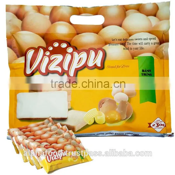 Vizipu Egg 230g Cookies - Butter Flavor Biscuits