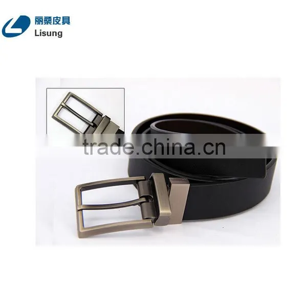 Fashion Brand Genuine Men's Leather Reversible Belt photo-2