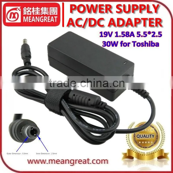High Quality 30W 19V 1.58A 5.5*2.5 Laptop Charger for Toshiba Notebook photo-2