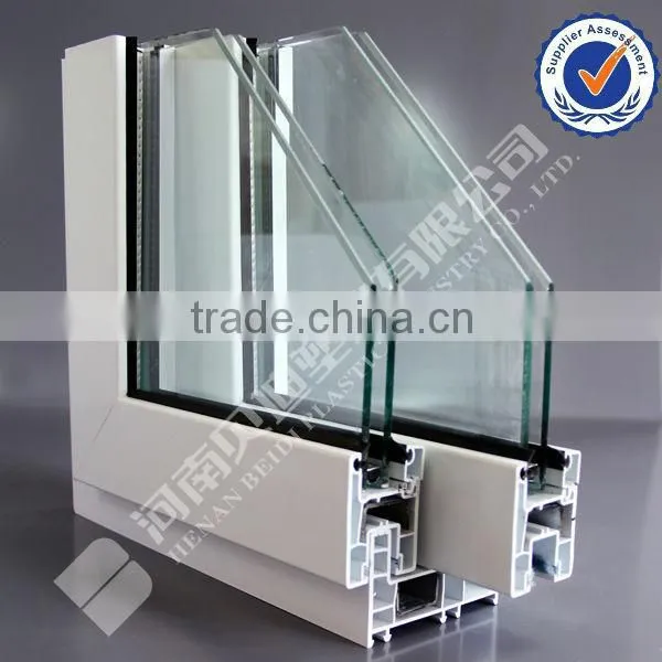 China GB/T28887-2012 Standard BD80 Sliding UPVC Window, PVC Sliding Window; Plastic Sliding Window